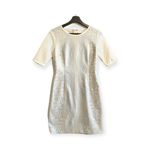 NWT Sachin + Babi Eternity Shift dress in brocade and laser cut panels, size 0‎ - Picture 1 of 13